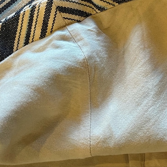 Hollister Blue & Tan Chevron Striped A-Line Mini Skirt, Size 3 - Picture 6 of 9